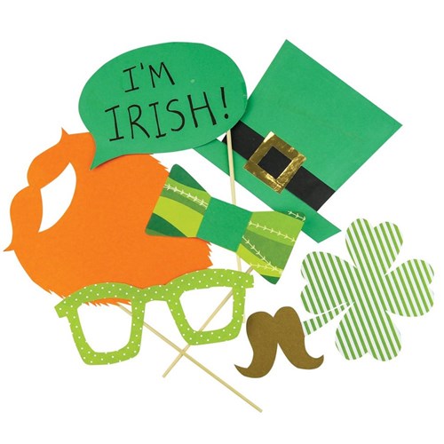 Irish Saint Patrick's Day Party Decoration Props Set of 4 Plastic Pots Of Gold 