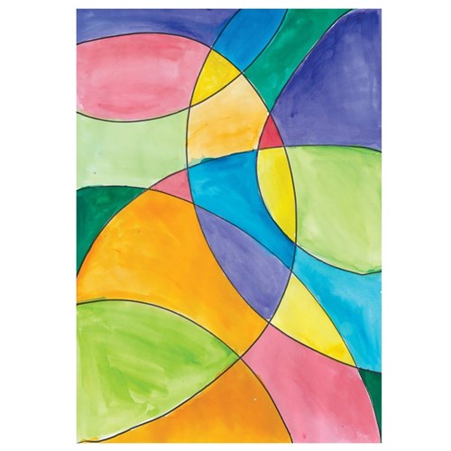 Curve Watercolour Artwork | Paper & Card | Cleverpatch - Art & Craft Supplies