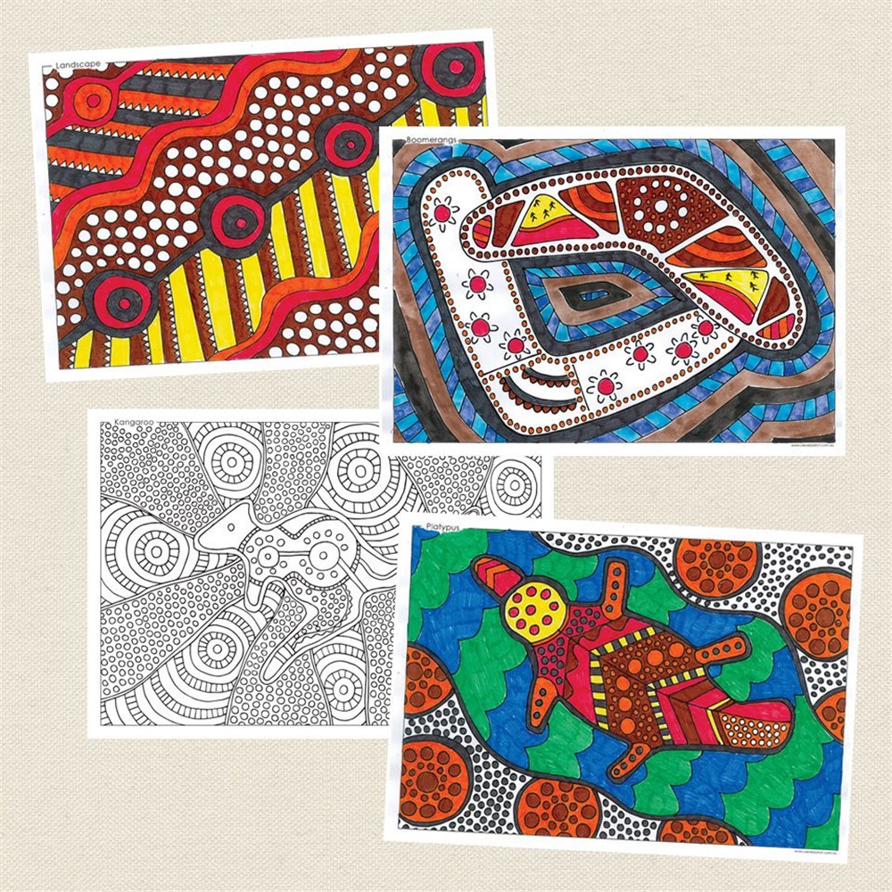 Easy Aboriginal Art For Kids