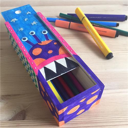 wooden pencil box designs