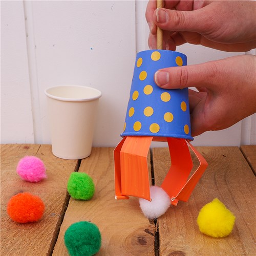 DIY Cup Claw Game, Paper & Card 