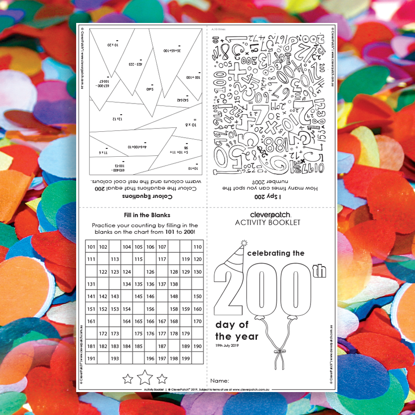 Celebrating the 200th Day of the Year Paper & Card CleverPatch