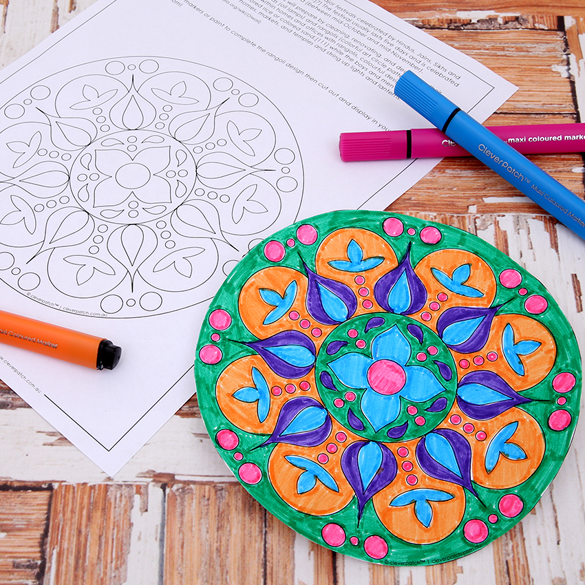 Diwali Rangoli | Paper & Card - CleverPatch | CleverPatch - Art & Craft ...