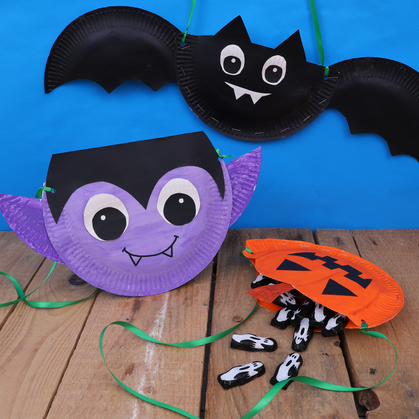 CleverPatch Crafternoons - Paper Plate Halloween Lolly Bags ...