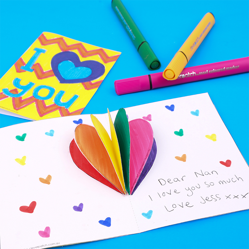 Inclusive ?I Heart You? Card - CleverPatch | CleverPatch - Art & Craft ...