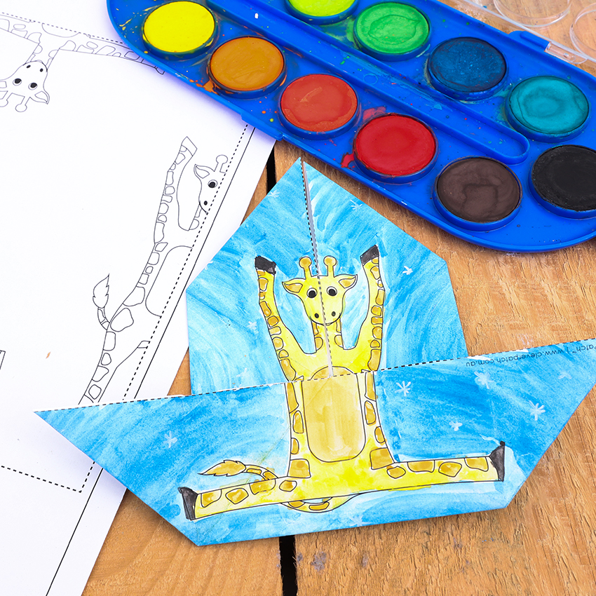 Dancing Giraffe | Paper & Card - | CleverPatch - Art & Craft Supplies