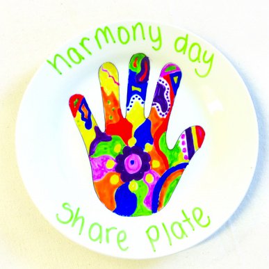Harmony Day Share Plate | Harmony Day | CleverPatch - Art & Craft Supplies