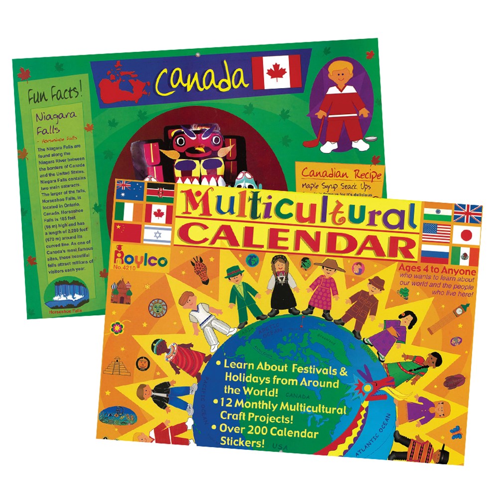 Multicultural Calendar & Sticker Set  Paper Activities  CleverPatch - Art & Craft Supplies