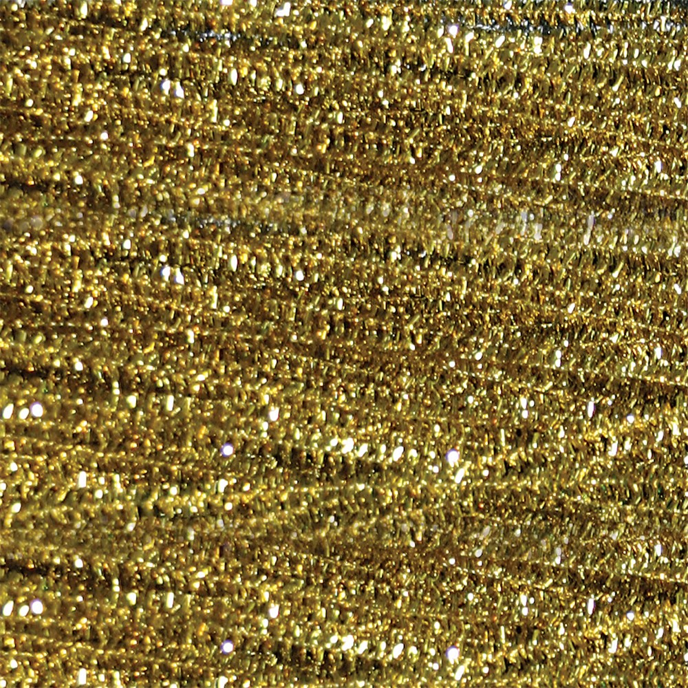 Chenille Stems - Tinsel Gold - Pack of 100 | Collage & Craft ...