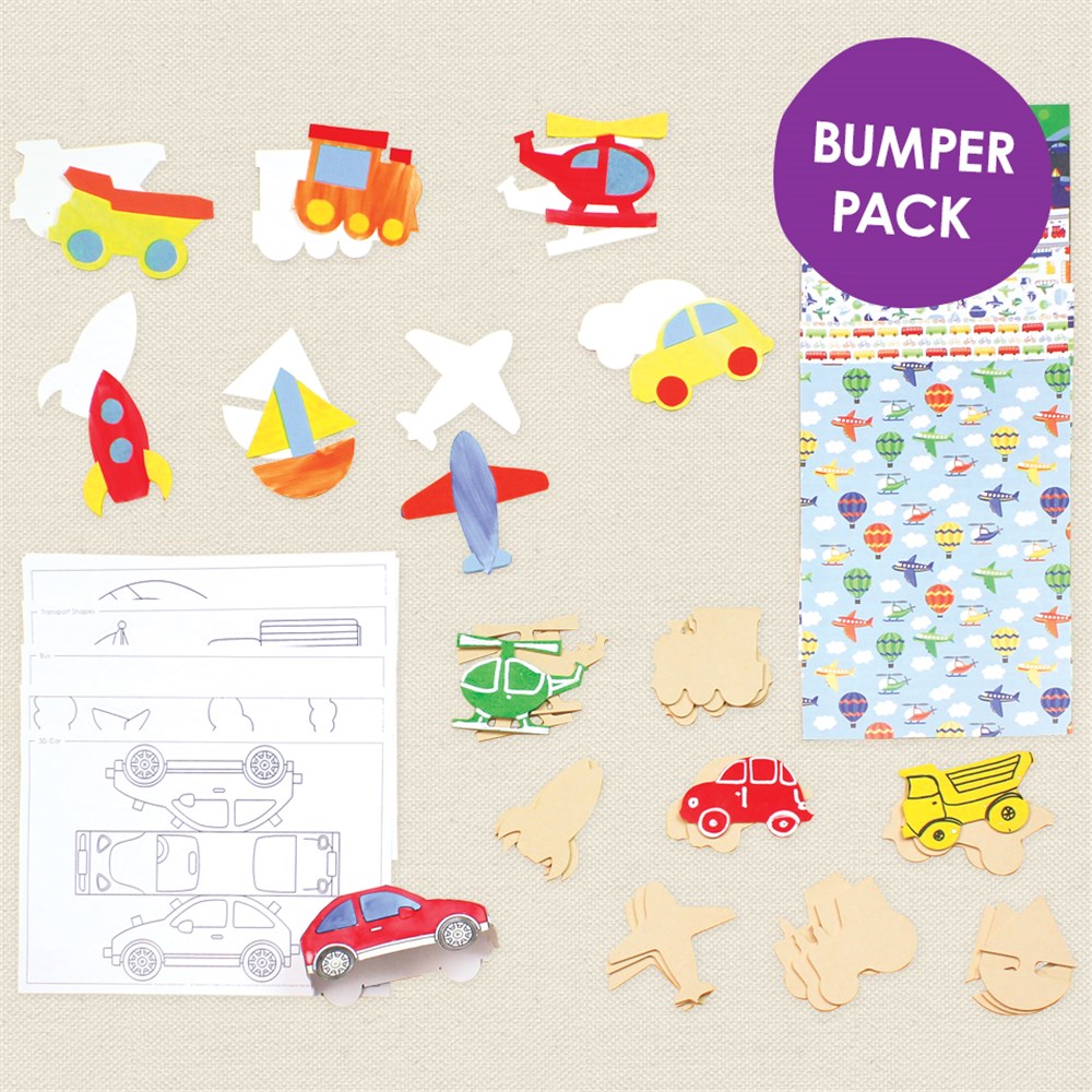 All About Transport Project Bumper Pack | Transport | CleverPatch - Art ...