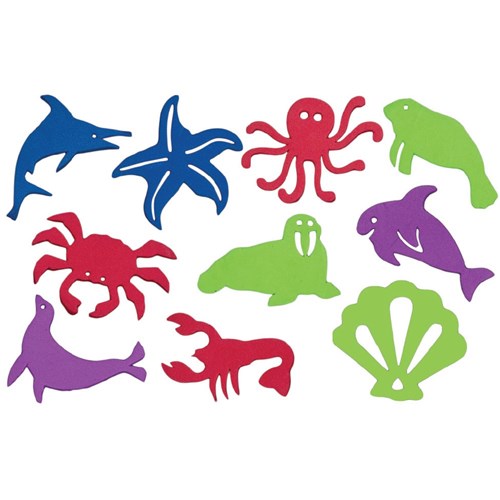 Sea Creatures Giant Stampers - Pack of 10