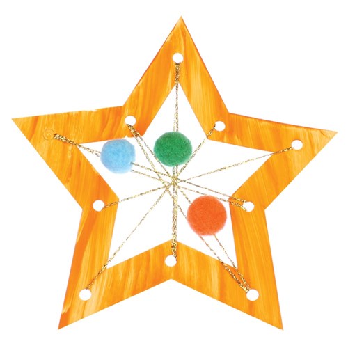 Cardboard Weaving Stars - White - Pack of 20