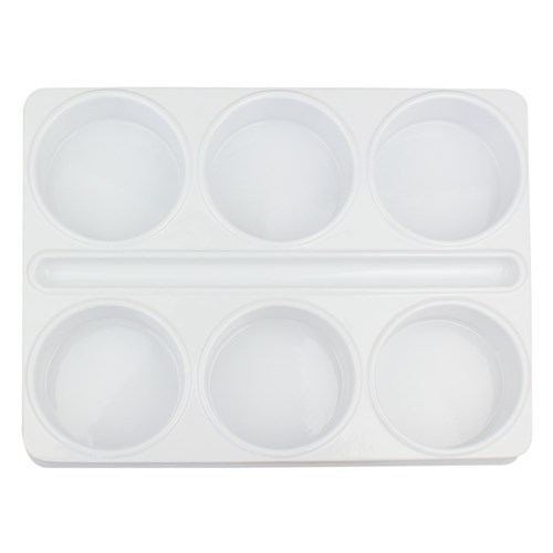 Economy 6 Well Artist Paint Tray