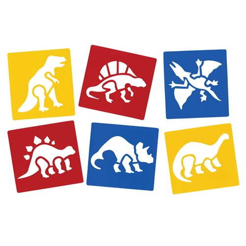 Dinosaur Stencils - Pack of 6