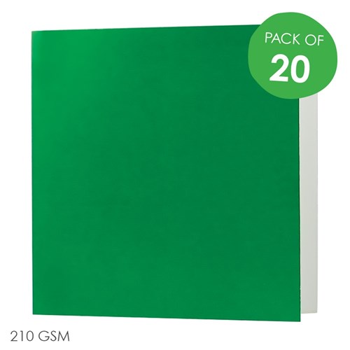 Square Cards - Green - Pack of 20