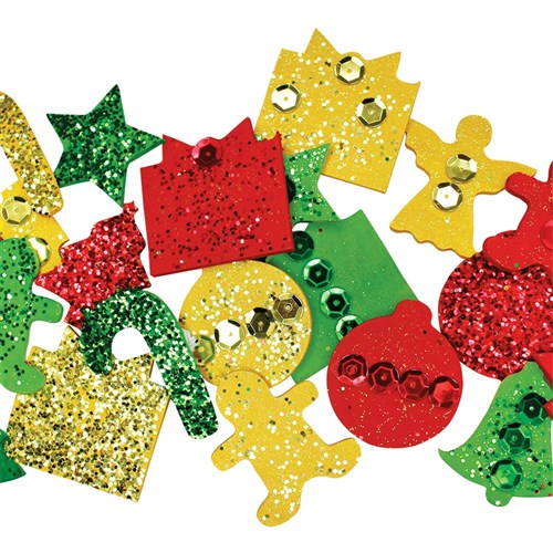 Small Wooden Christmas Shapes - Pack of 24