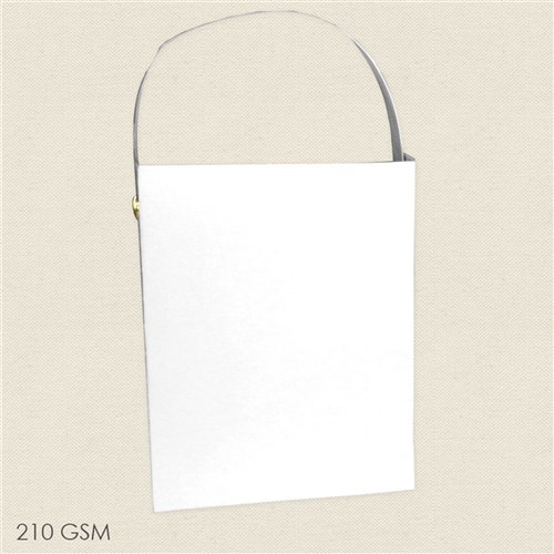 Cardboard Gift Bags - White - Pack of 20