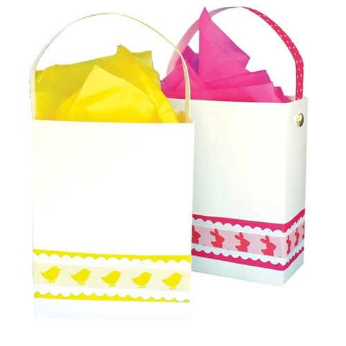 Cardboard Gift Bags - White - Pack of 20