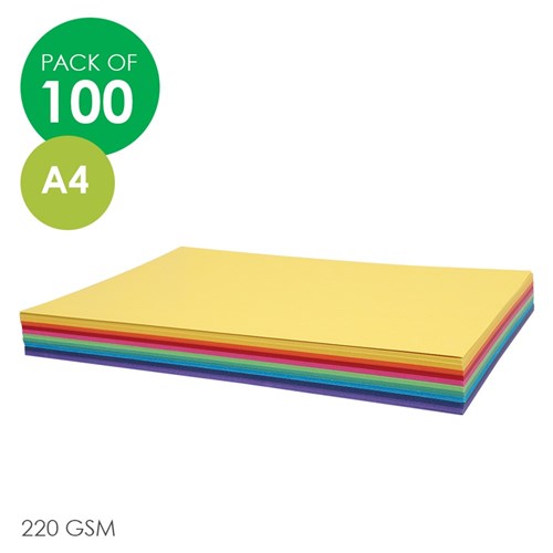 Spectrum Board - Assorted - A4 - Pack of 100