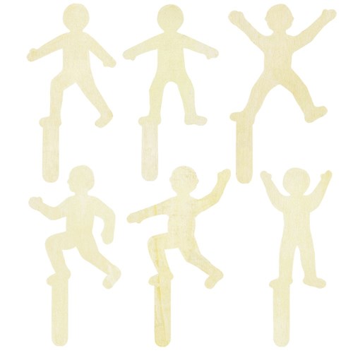 Craft Sticks - Active People - Pack of 6