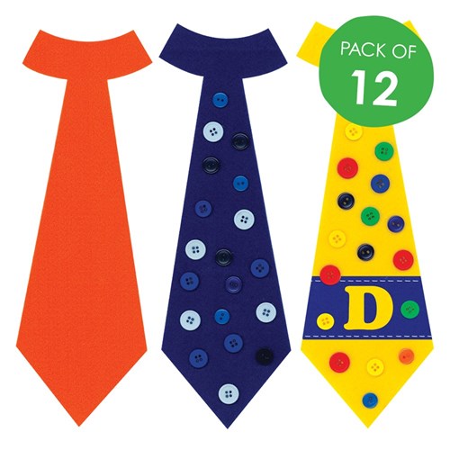 Felt Ties - Pack of 12