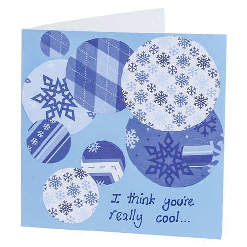 Square Cards - Blue - Pack of 20