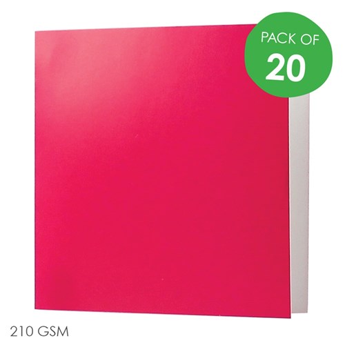 Square Cards - Pink - Pack of 20