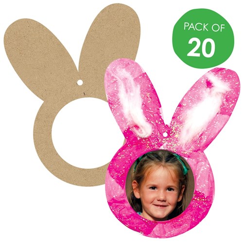 Wooden Bunny Frame - Pack of 20