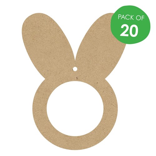 Wooden Bunny Frame - Pack of 20