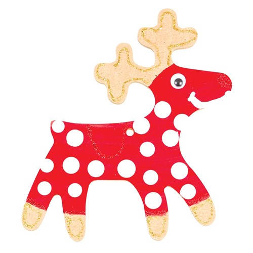 Wooden Reindeer Shape - Pack of 20 | Christmas Ornaments | CleverPatch ...