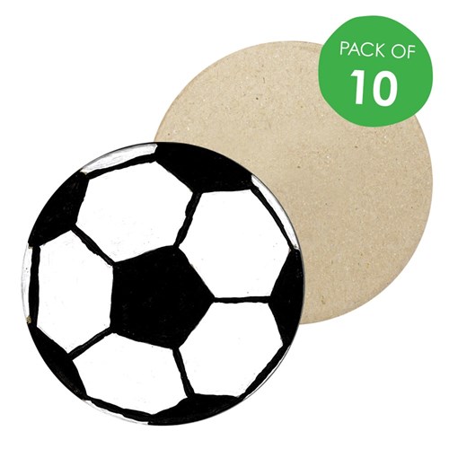 Papier Mache Circle Magnets - Pack of 10