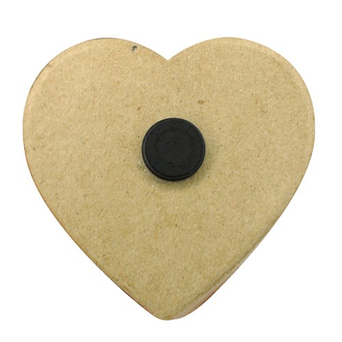 Papier Mache Heart Magnet - Pack of 10