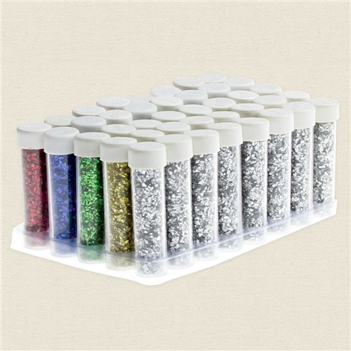 Glitter Vials 6g - Assorted - Pack of 40