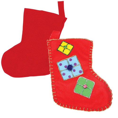 Christmas Felt Stockings - Pack of 20