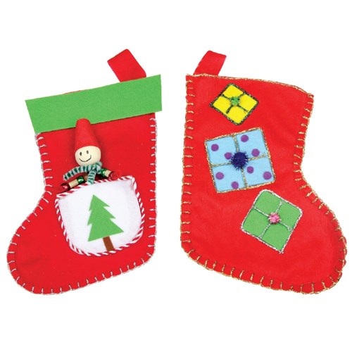 Christmas Felt Stockings - Pack of 20