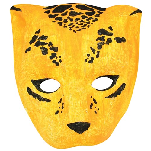 Papier Mache Jungle Cat Mask