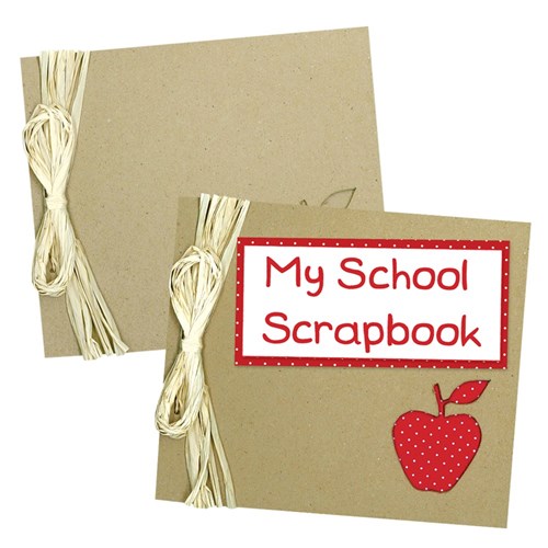 Papier Mache Scrapbook - Apple