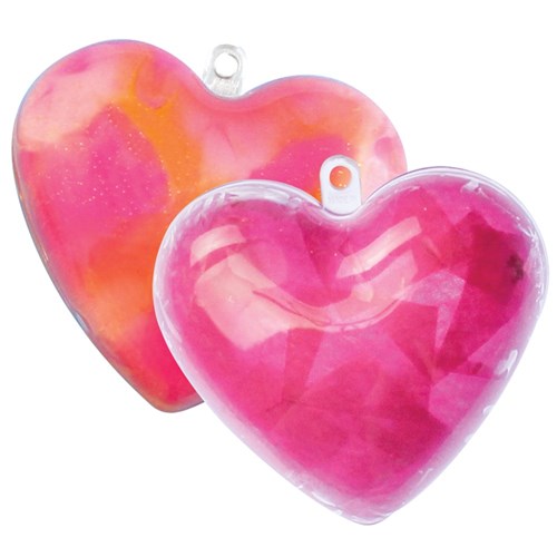 Clear Heart Ornament