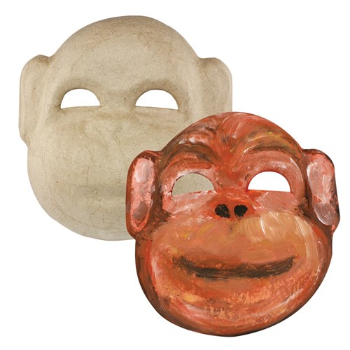 Papier Mache Monkey Mask