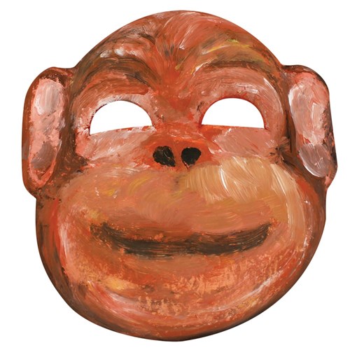 Papier Mache Monkey Mask