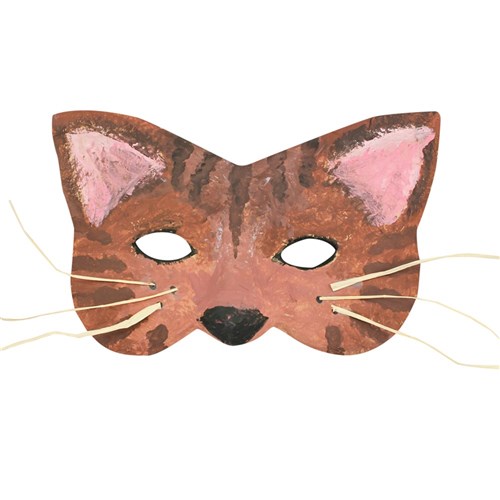 Papier Mache Cat Mask