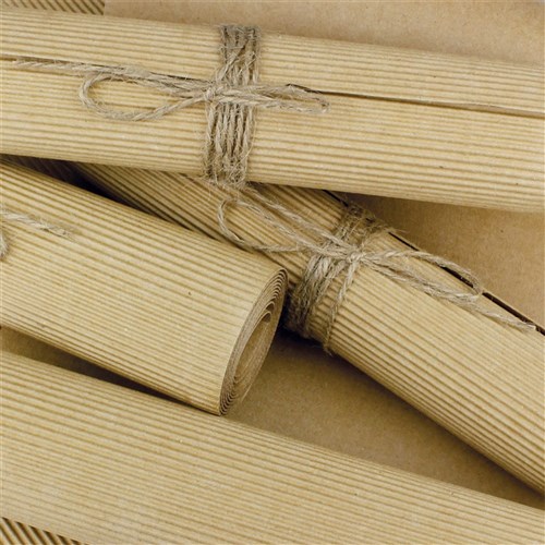 Corrugated Rolls - Natural - Pack of 4