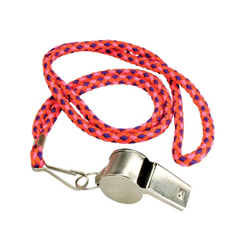 Metal Whistle with Lanyard