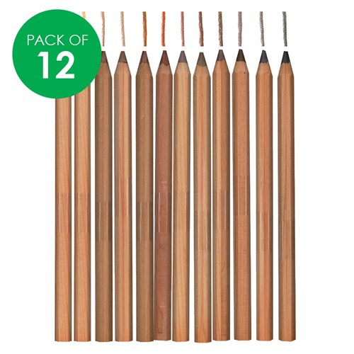 Lyra Color-Giants Skin Tone Pencils - Pack of 12