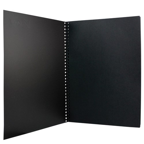 CleverPatch Visual Art Diary - Black - A3 - 90 Pages