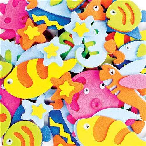 Adhesive Foam Sea Animals  - Pack of 30