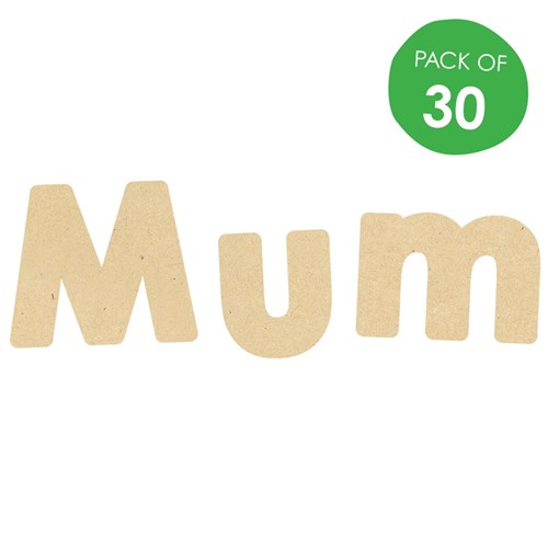 Wooden Mum Letters - Pack of 30