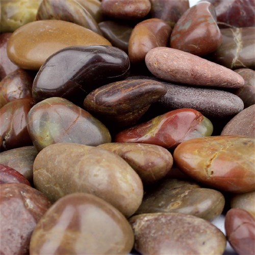 Polished Pebbles - Red - 1kg Pack