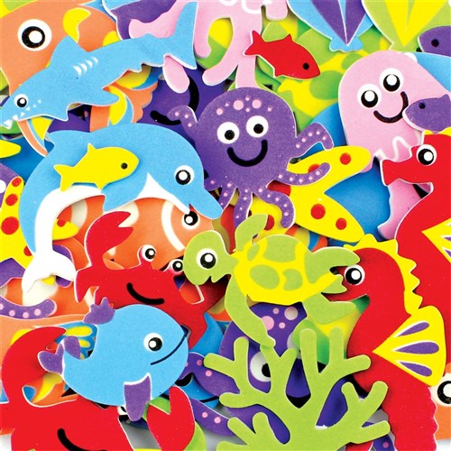 Foam Sealife Stickers - Pack of 108