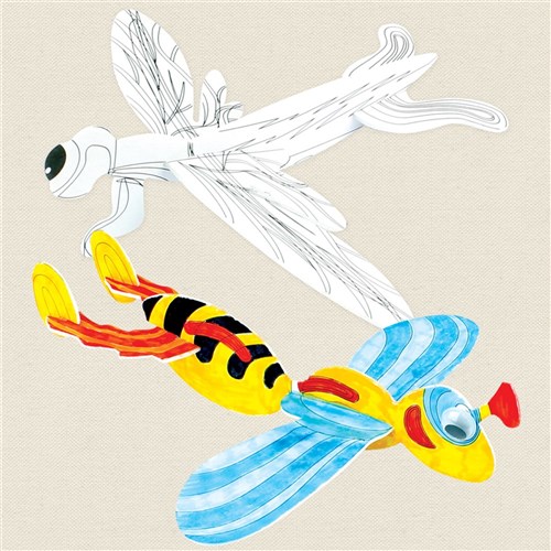 Colour-In Insect Gliders - Pack of 6